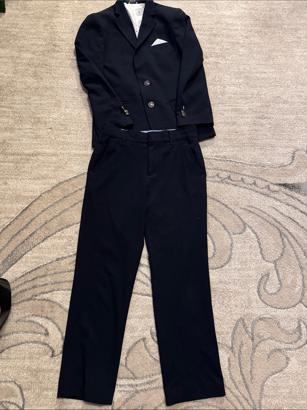 Tommy Hilfiger Dark Blue Boys Size 10 Suit